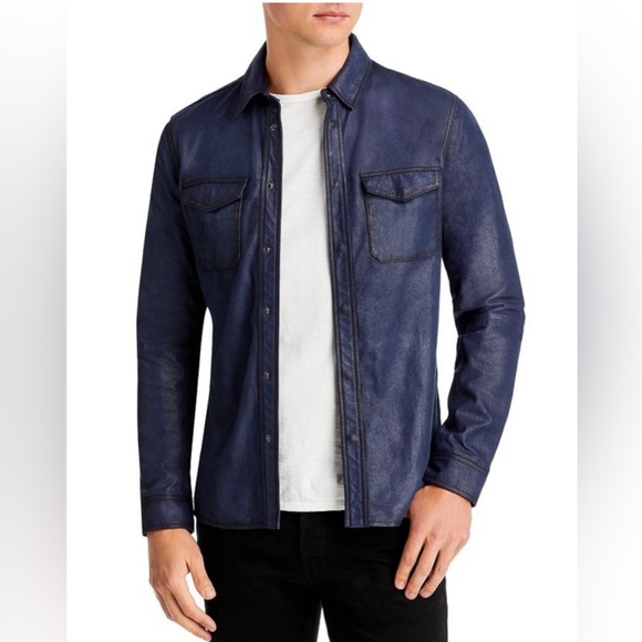 John Varvatos Izzy goat suede Jacket. Size EU 44 USA 34 Small BNWT $698 - Picture 5 of 16